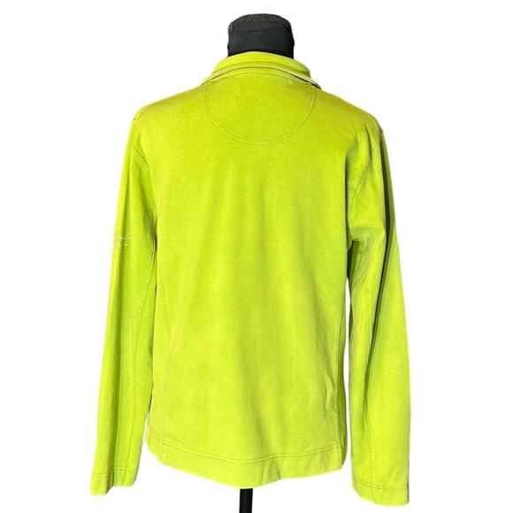 Lady Divots Green Full Zip Front Golf Jacket Size L Pima Cotton Lightweight - Picture 2 of 11